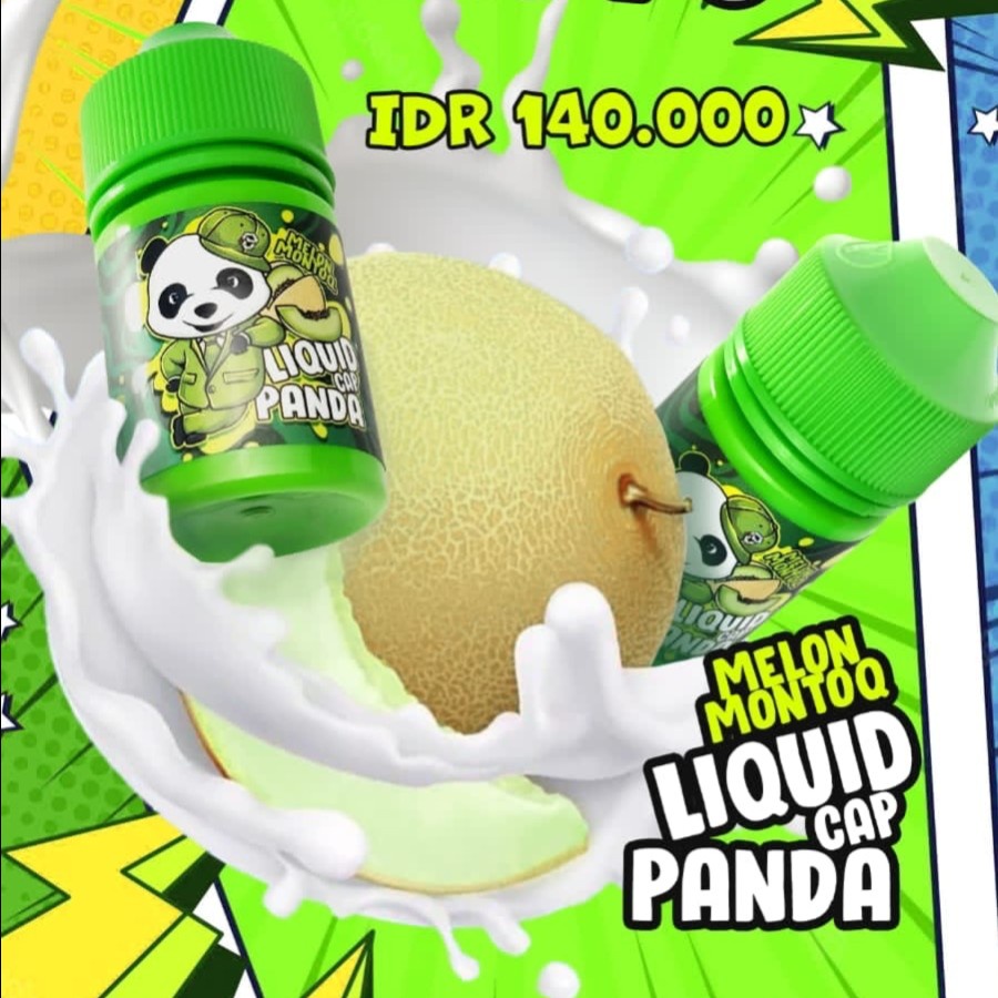 NEW CUKAI 2023 Liquid Vape Vapor Liquid Cap Panda Melon Montoq 60ML By Seven Oceans