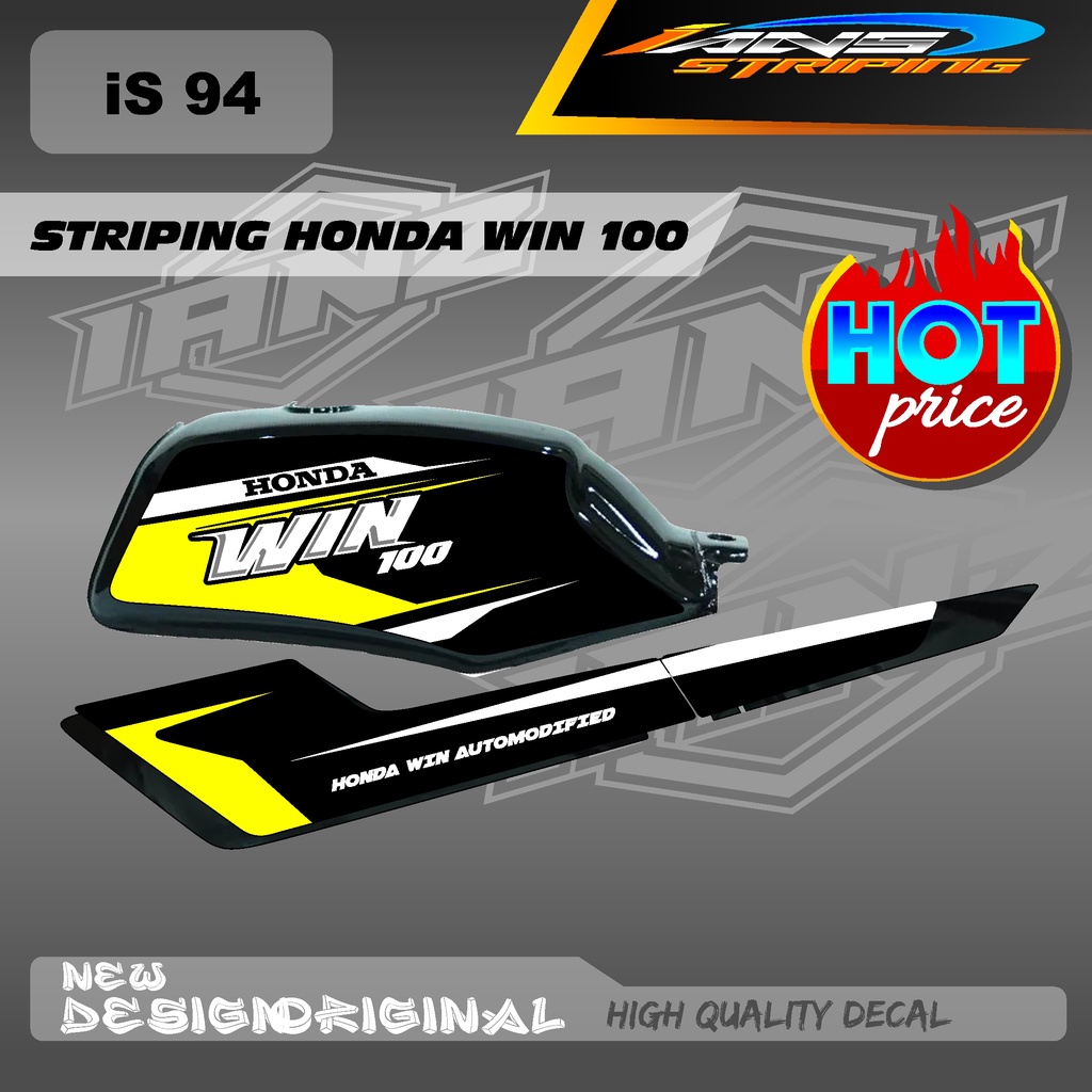 DECAL WIN100 CUSTOM / STIKER WIN FULL BODY / STIKER WIN BAHAN HOLOGRAM / NON HOLOGRAM IS94