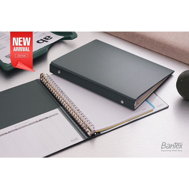 

Bantex Binder Note B5 26 Ring Besi Loose Leaf Multiring Binder Green 1326 04