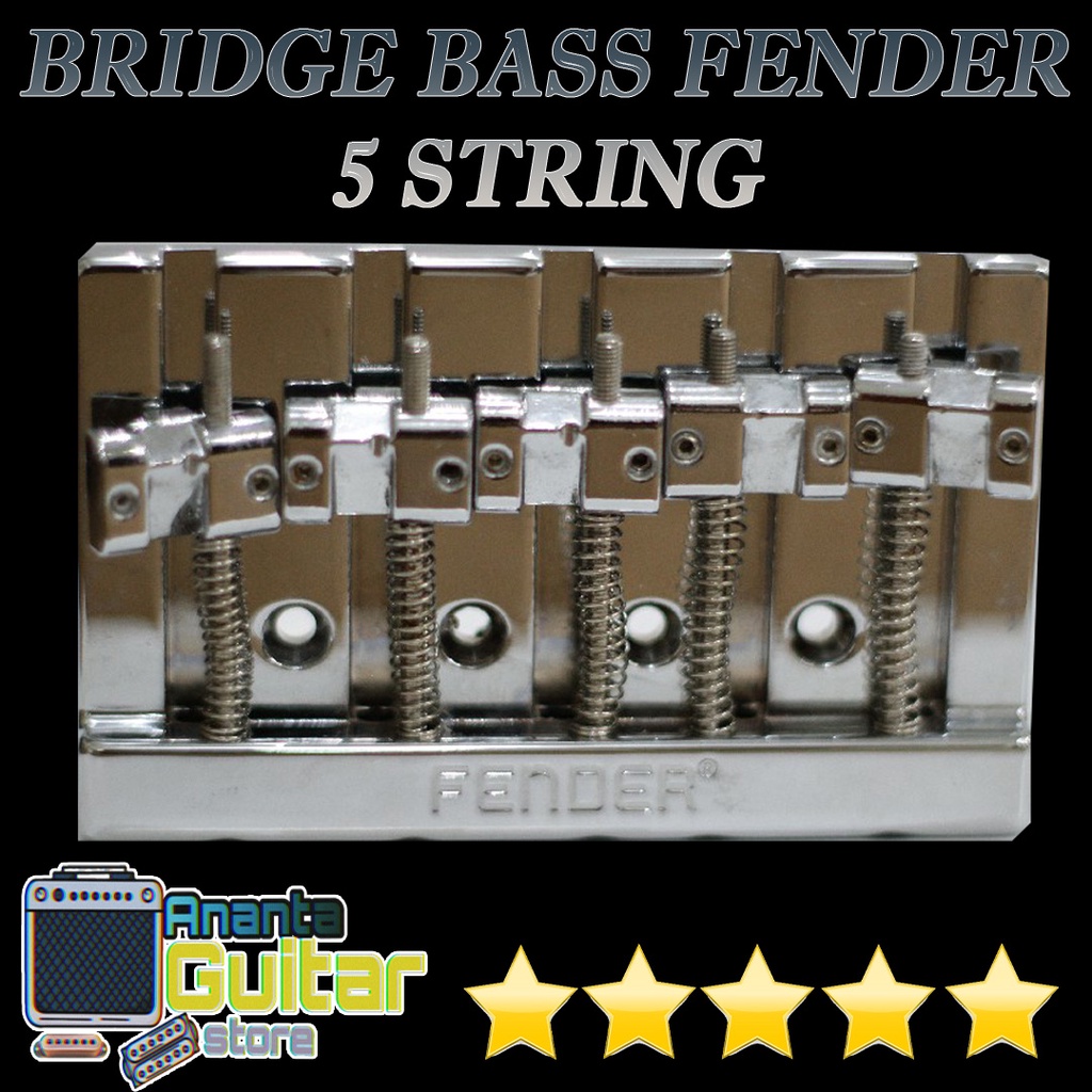 BRIDGE BASS FENDER 5 STRINGS ORIGINAL BRASS SADDLE