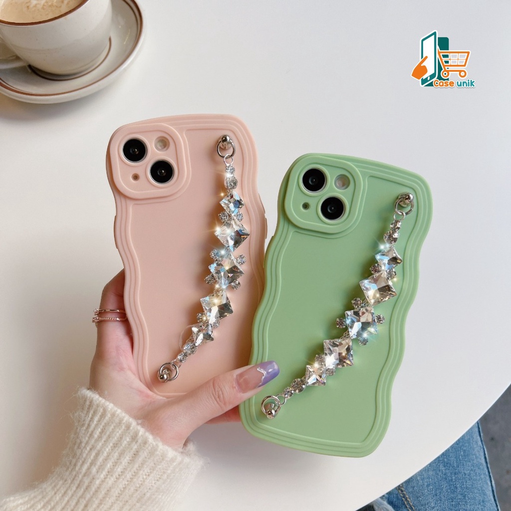 GC03 SOFTCASE GELOMBANG RANTAI DIAMOND FOR OPPO A71 A83 F1S A59 F5 F7 A74 A95 A76 A36 A96 RENO 4F 5 5F 6 7 8 7Z 8Z 5G CS5237