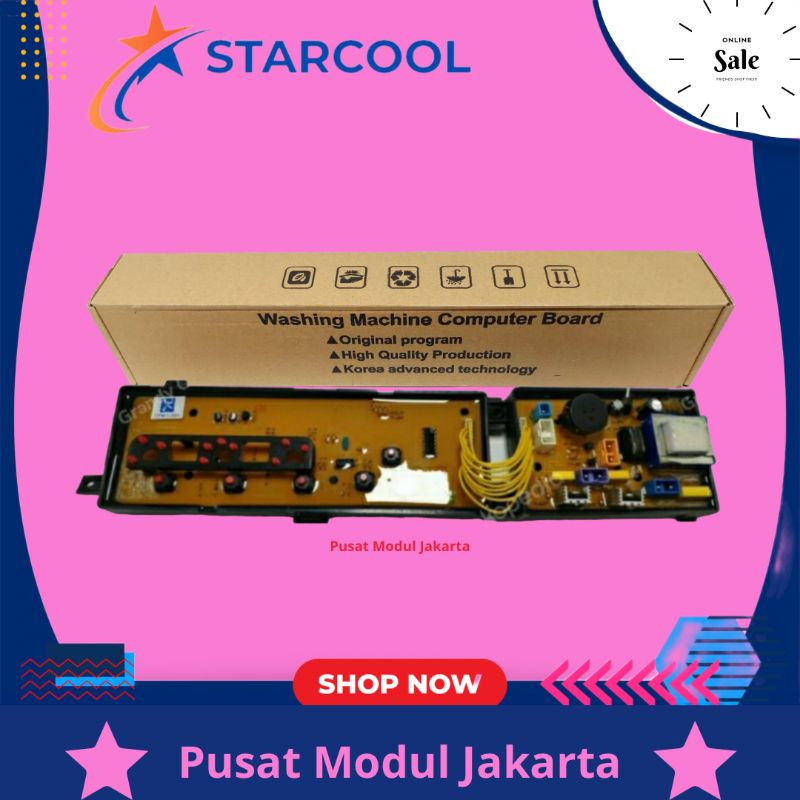 modul pcb mesin cuci SANYO ASW-70FRT