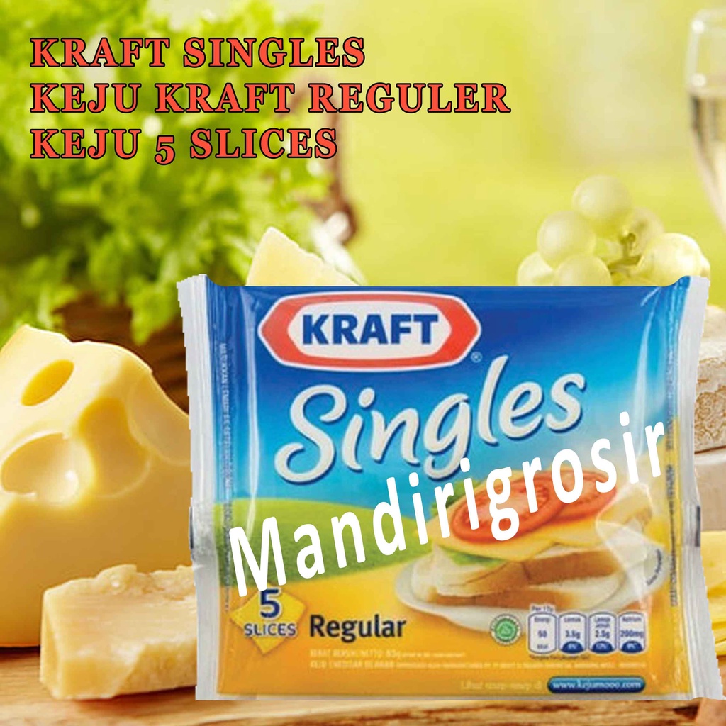 

Kraft Single Cheese* Keju Kraft Reguler* Keju Isi 5 Slices