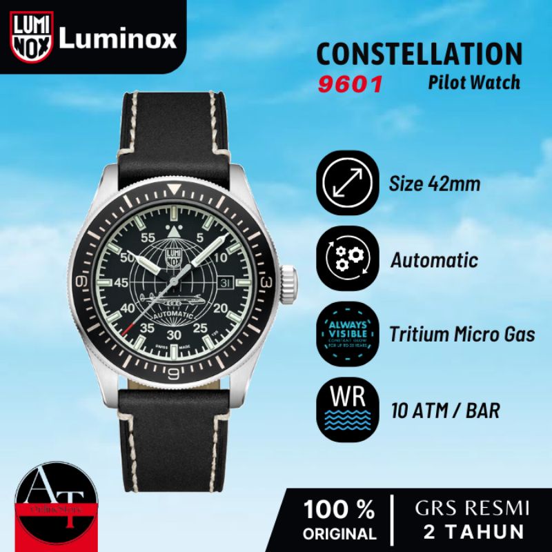 Jam Tangan Automatic Luminox 9601 Air Constellatiin Pilot Watch ORIGINAL
