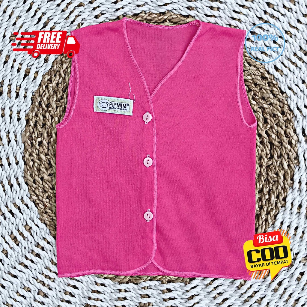 Baju Bayi Tangan Kutung PINK SERIES Size 0 - 3 Bulan merk SNI PIP MIM