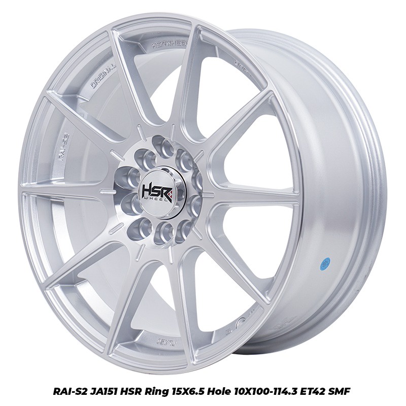 Velg HSR Ring 15 Lubang 10x100-114,3 RAI-S2 JA151 HSR