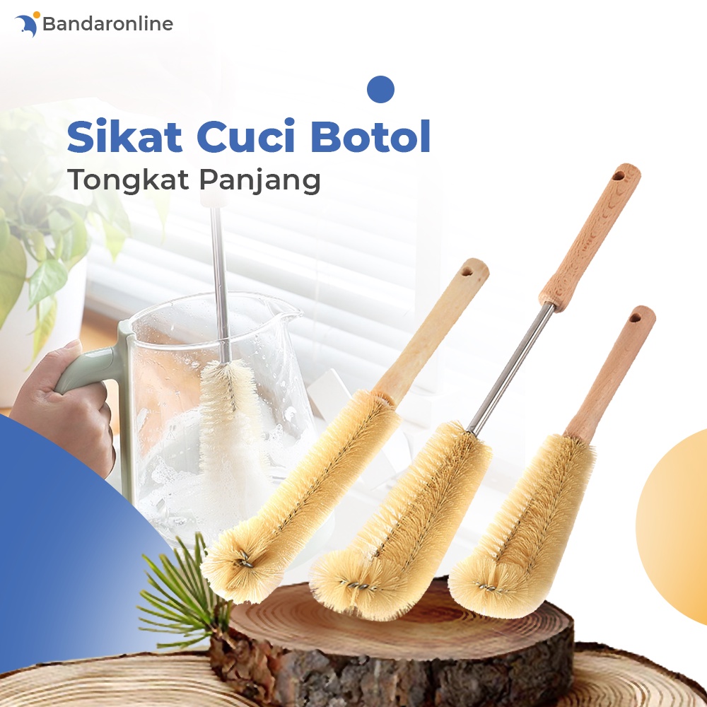 Sikat Pencuci Botol Minum Tongkat Panjang Cuci Botol Susu Bottle Cleaning Brush