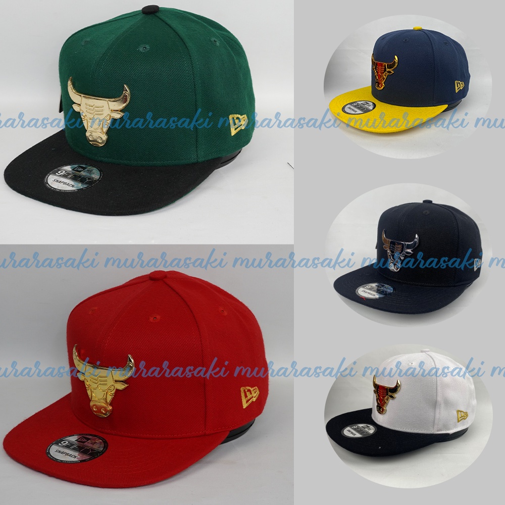 Topi Snapback Chicago Bulls Pin Besi ORIGINAL Grade 100% Import, Topi MLB NBA Hip Hop Rapper Logo Ba