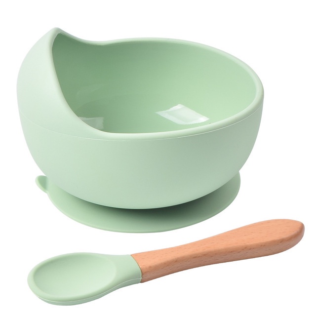 2 Buah Set BABY SILICONE SUCTION BOWL / MANGKOK MAKAN BAYI / MANGKUK SILIKON