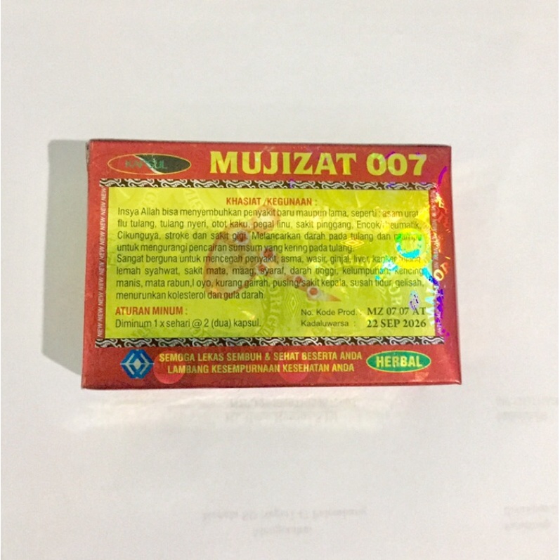 kapsul mujizat isi 28 kapsul asli original obat asam urat pegal linu nyeri tulang encok reumatik rheumatik sakit pinggang - kapsul mujizat asli original