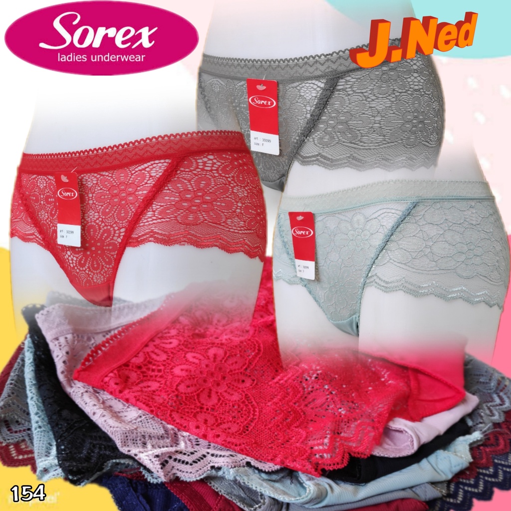 J154 CD WANITA SOREX BRUKAT TRANSPARAN FREE SIZE BESAR SETARA XL