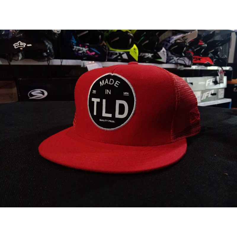 TOPI SNAPBACK TLD MERAH TRAIL MOTOCROSS TRUCKER JARING ORIGINAL KEREN CEWEK COWOK DISTRO IMPORT UNIS