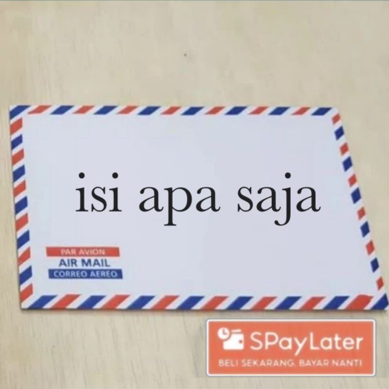 

hanya amplop/ampop isi apa saja