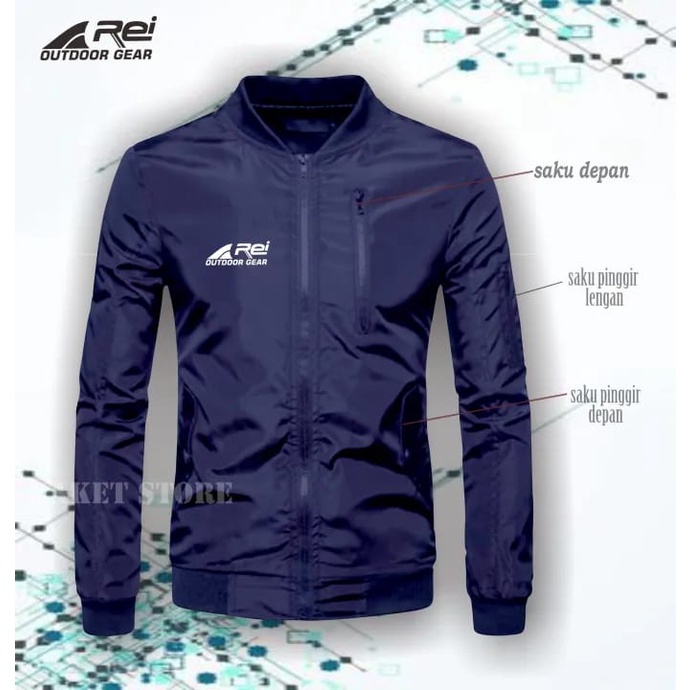 Jaket Bomber Kasual Premium Parasut semi anti air PRIA WANITA