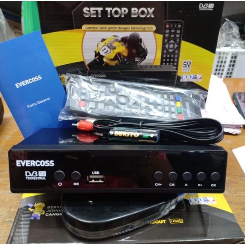 Set Top Box TV Digital Evercross / STB Receiver Penerima Siaran TV Digital