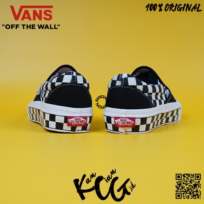 Vans Slip On Sidewal Chekerboard Black Original