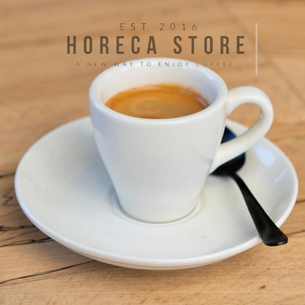 Cangkir Kopi 80ml / Espresso Cup with Saucer / Cangkir Kecil Putih Keramik dengan Tatakan / Gelas