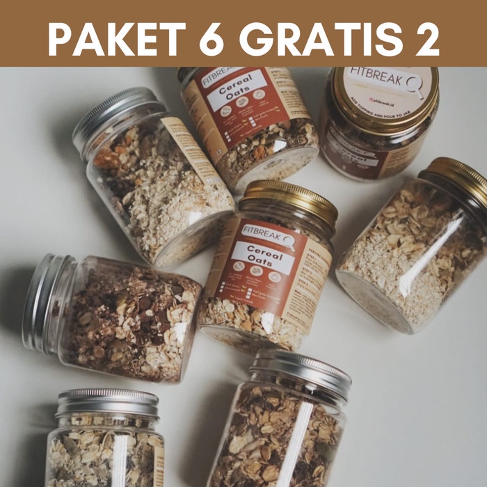 

[BISA COD] DIY Paket Hemat Overnight Oats sarapan Berbagai Rasa