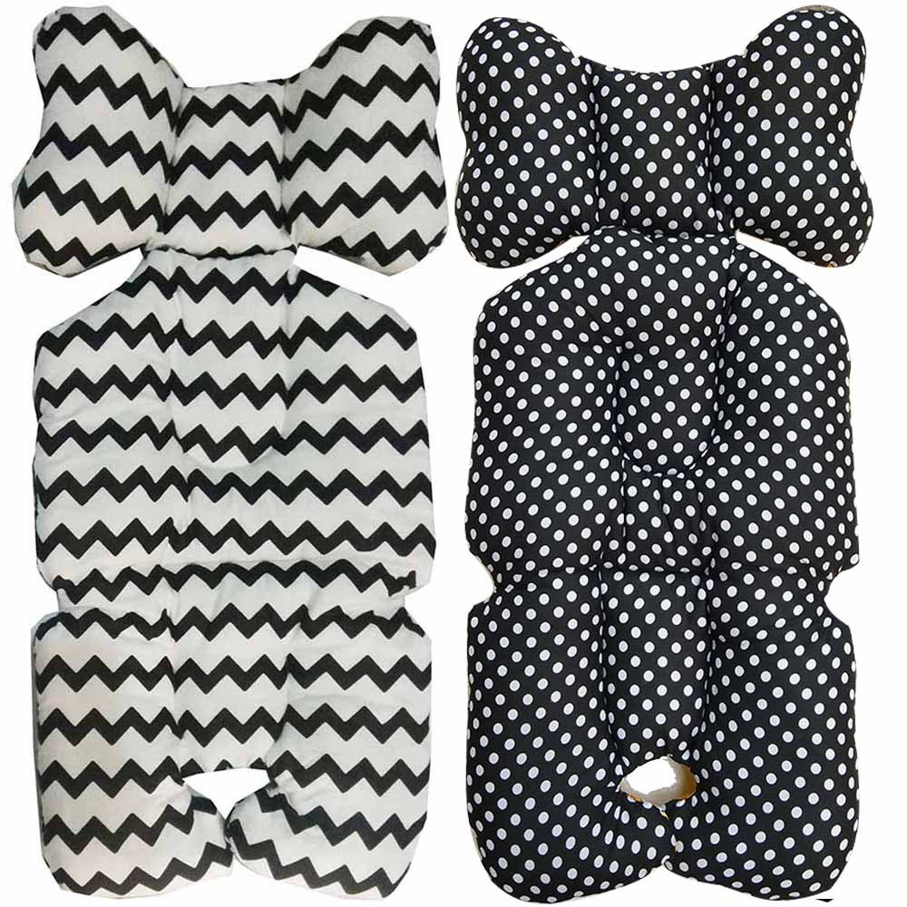 CHEVRON BLACK Universal Alas Stroller Pad spad carseat Akachan seat pad borny liner pr