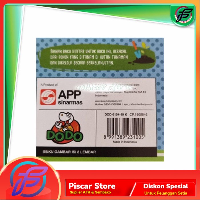 

Buku Gambar DODO isi 8 lbr L 18cm x P 26cm