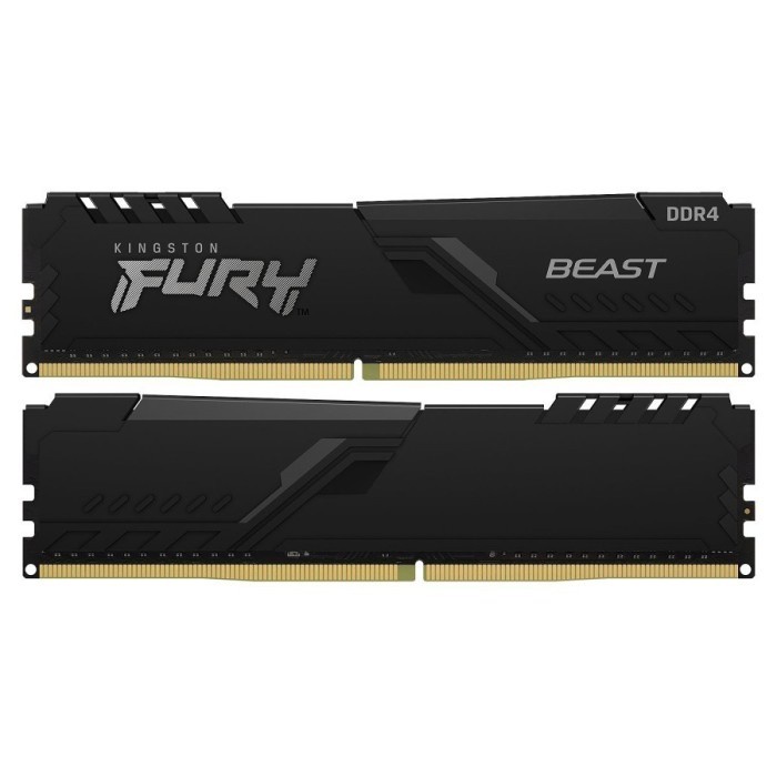 Kingston RAM PC 32GB (16GB x2) DDR4 PC3200 Fury Beast KF432C16BBK2/32 RESMI