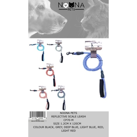 TALI TUNTUN ANJING DOG PET DOG LEASH Nyalon rope