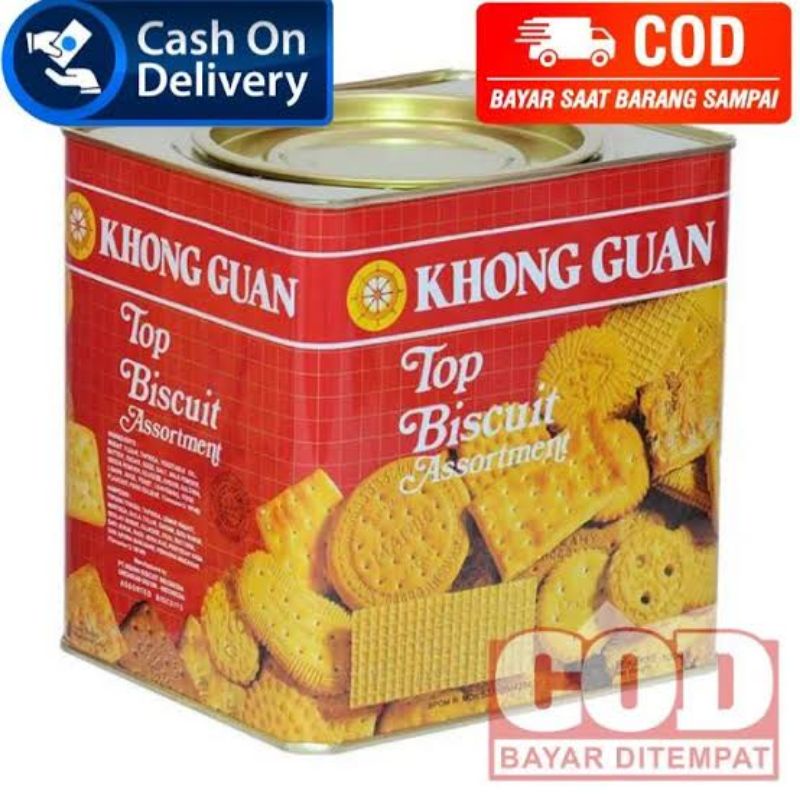 

KHONG GUAN BISCUITS 1000GRAM KEMASAN KOTAK KALENG BISKUIT KHONGGUAN PARSEL LEBARAN