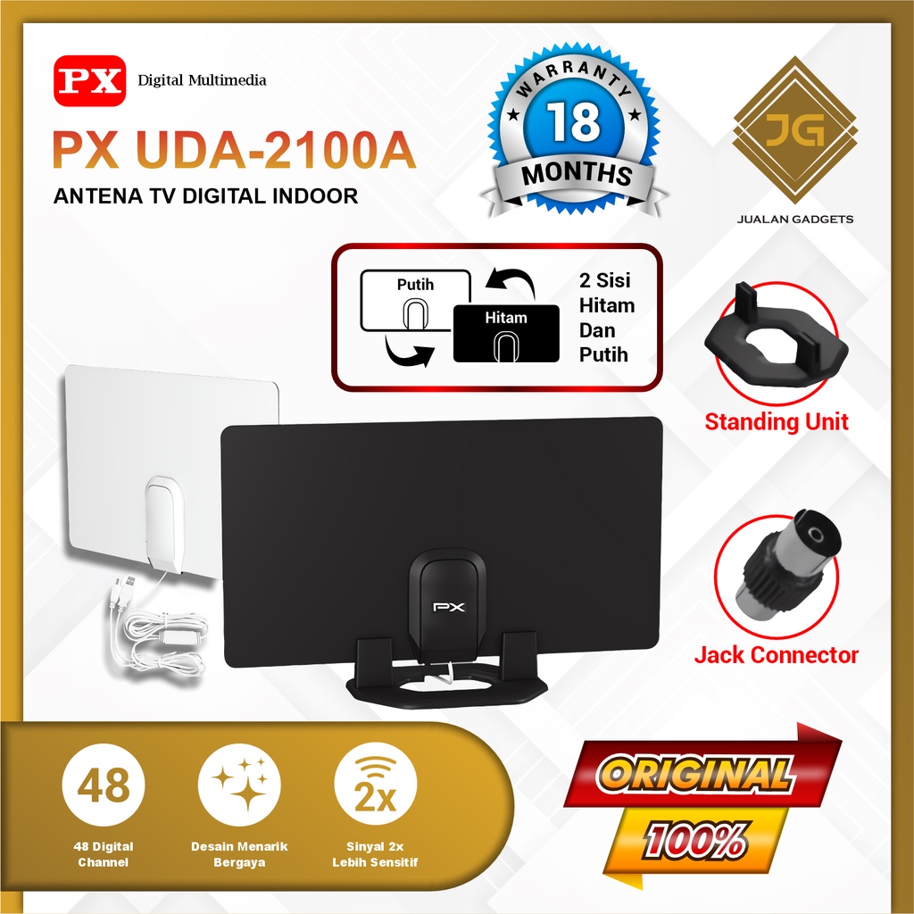 PX UDA-2100A Antena TV Digital DVB-T2 + Booster