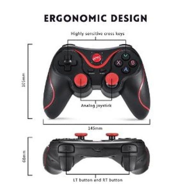 YUN Mall  X3 Gamepad Joystick Bluetooth Plus Holder HP - X3 Wireless Controller HOPL