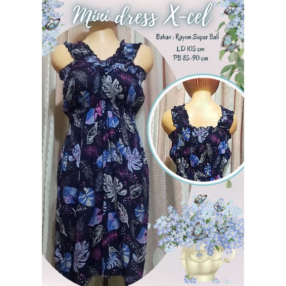 Dress mini X-cel //Dress mini Bali //Daster Bali