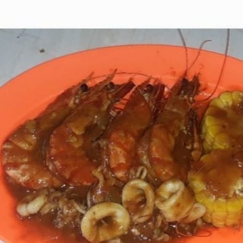 

seafood ampar mix udang cumi porsi 1 orang