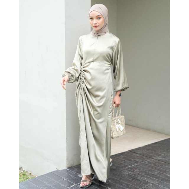 NARAH DRESS / DRESS SERAGAMAN / DRESS BRIDESMAID/ BUSUI FRIENDLY/DRESS SERUT VIRAL/ SLIMY DRESS