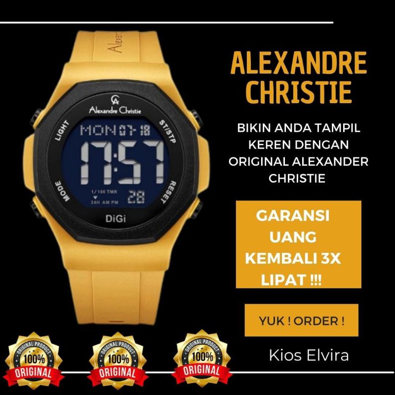 jam tangan pria alexander alexandre christie cristie cristy ac pria original ori 100% terbaru anti