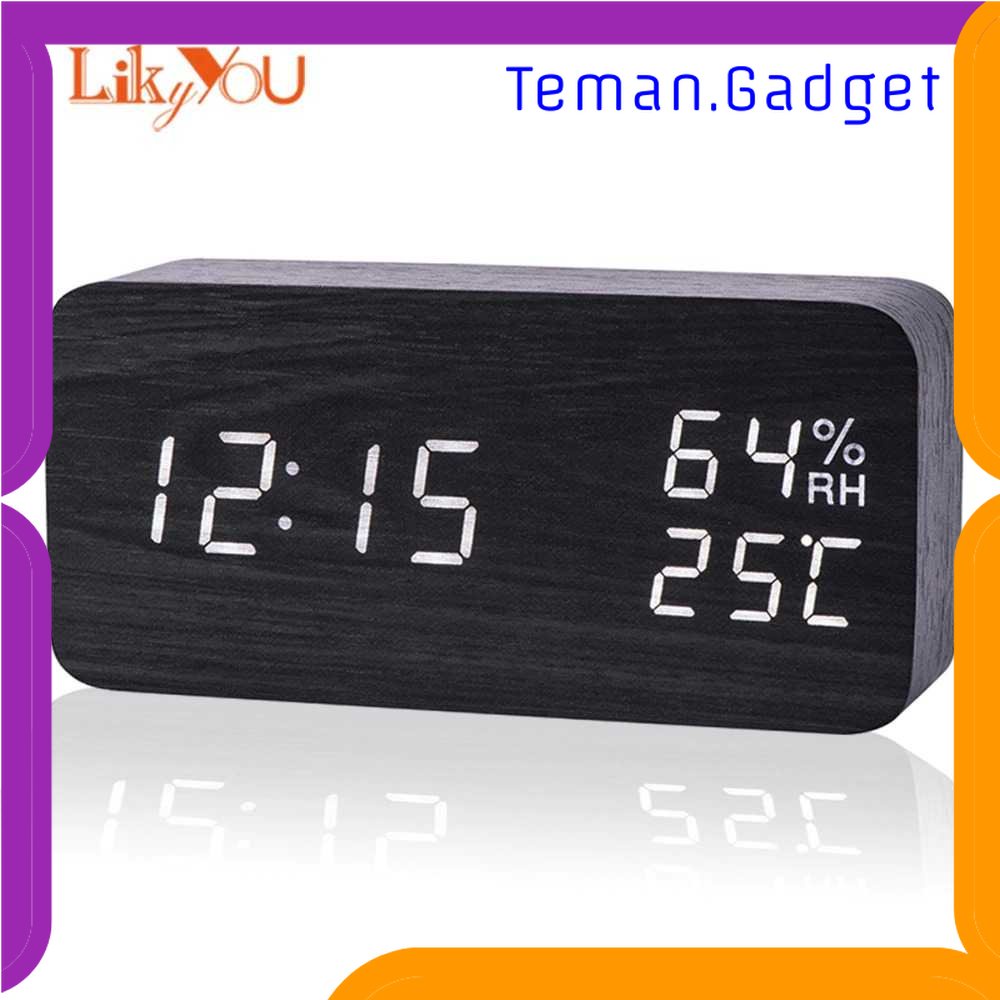TG-PJM LikyYou Jam Meja Digital LED Clock Temperature Humidity Control - CYP-105