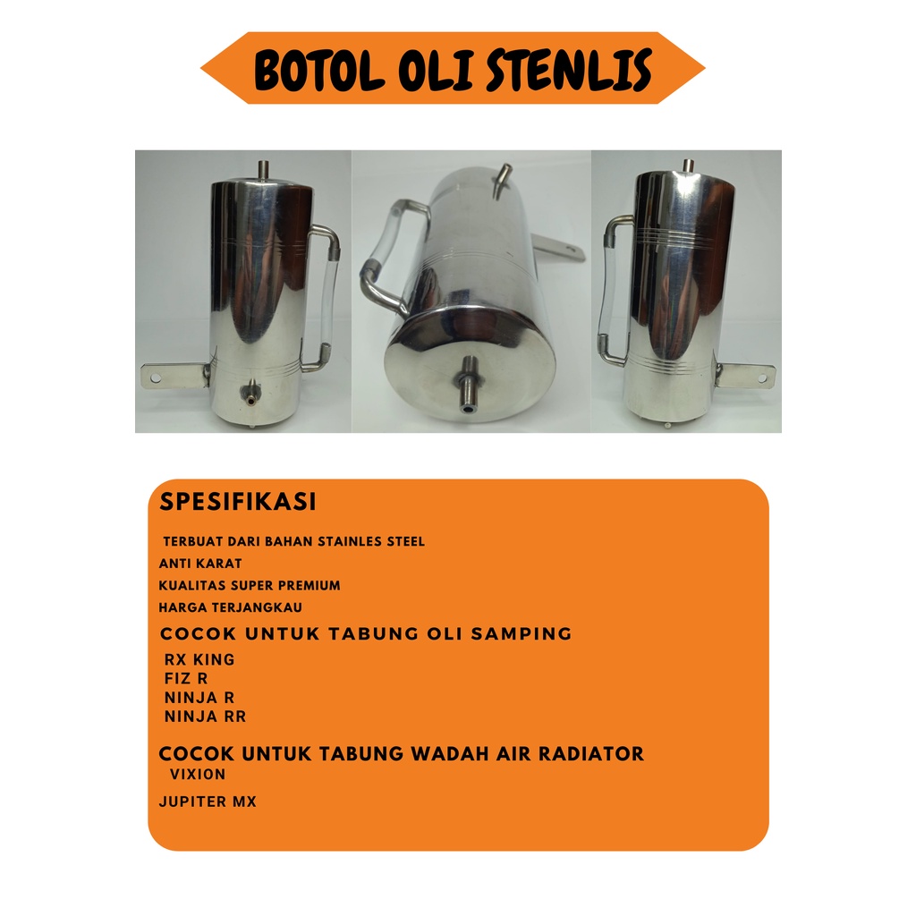 TABUNG OLI SAMPING || BOTOL AIR RADIATOR || BOTOL OLI SAMPING/AIR RADIATOR