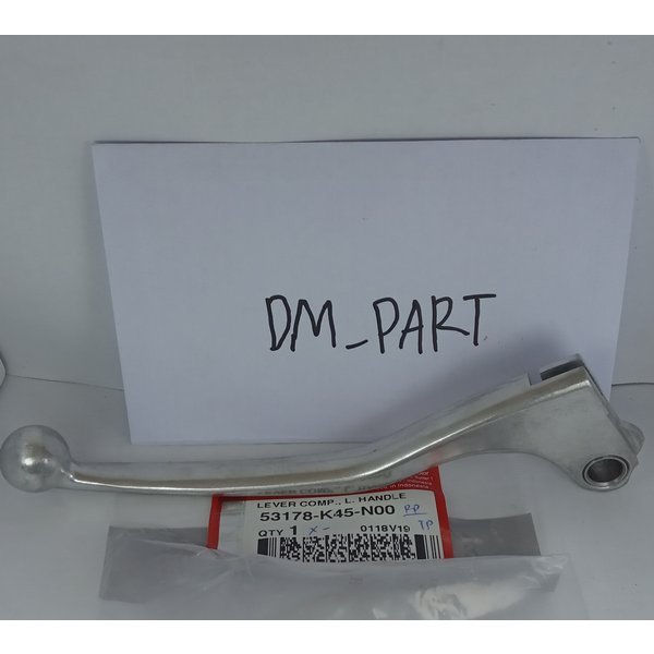 HANDLE HANDEL TUAS KIRI KOPLING SILVER PUTIH 53178 K45 CRF 150 ORI ASLI ORIGINAL HONDA GENUINE PART