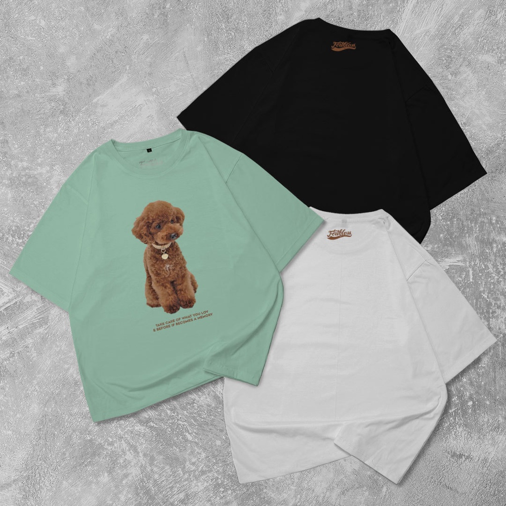 HIPNOP Dog Kaos Oversize T-Shirt Cowok Premium