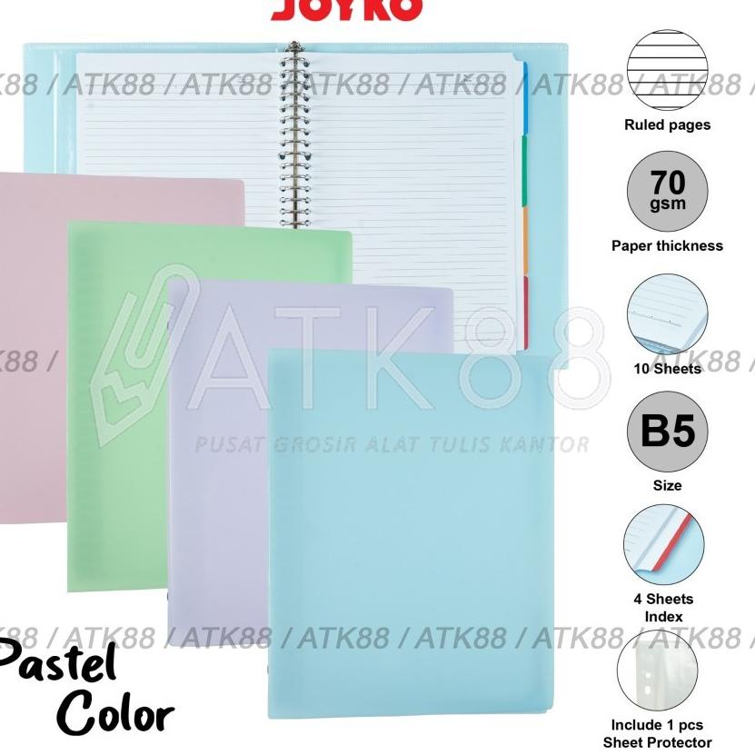 

Grosir Promo Binder Note Pastel Joyko B5 MHPT-143