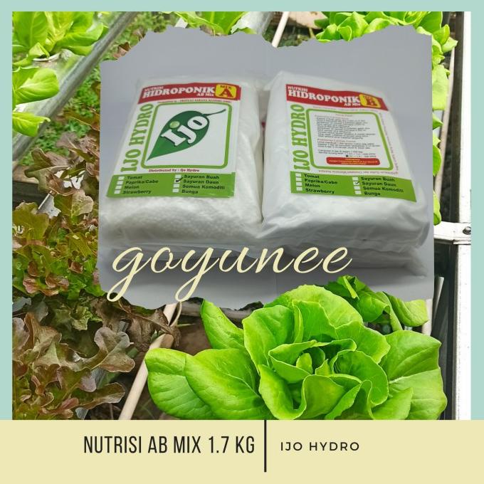 AB Mix Nutrisi Hidroponik Ijo Hydro 1.7 Kg (5 liter)
