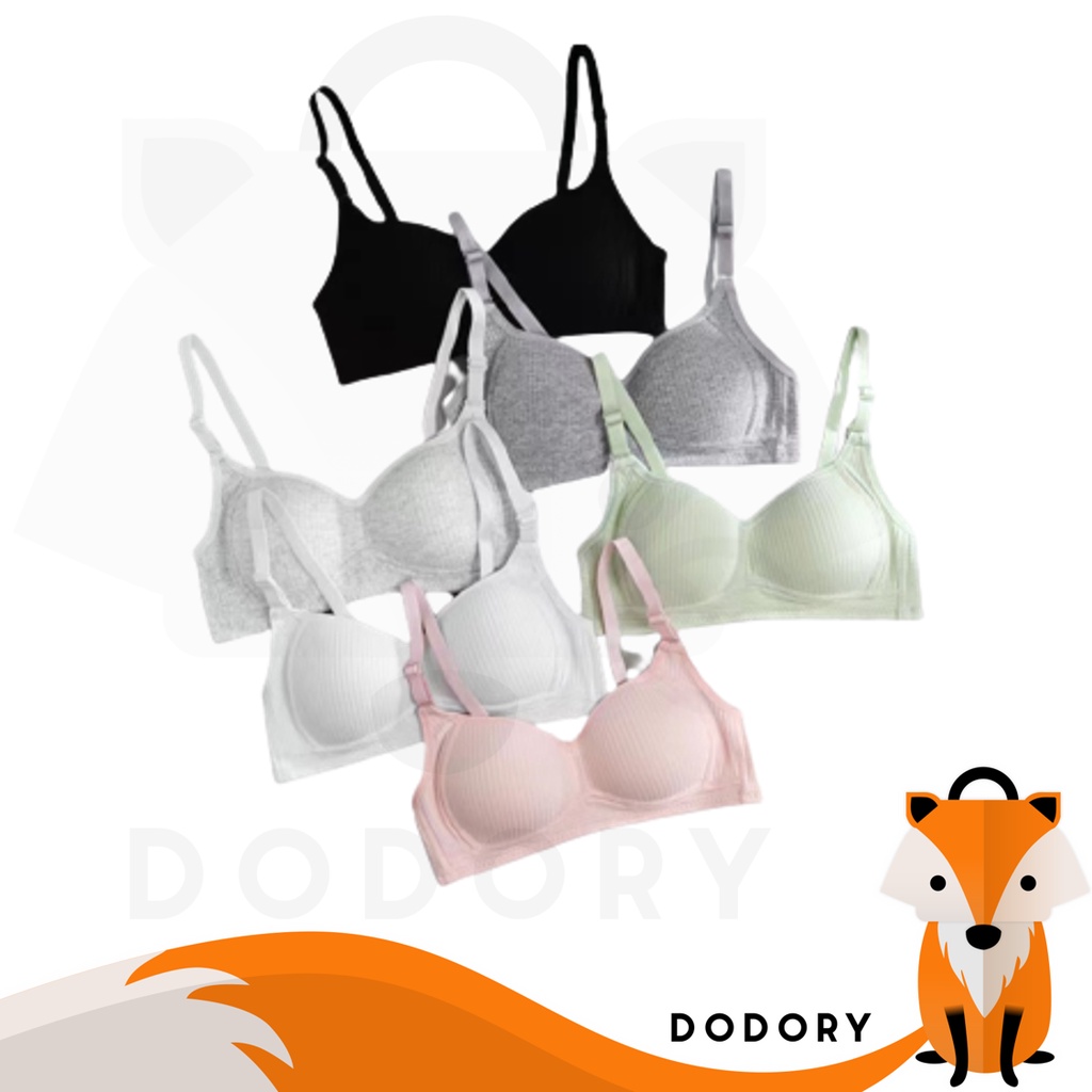 DODORY BRA556 Bra motif garis lurus Push Up Style Senam Zumba Yoga Pakaian Dalam Wanita