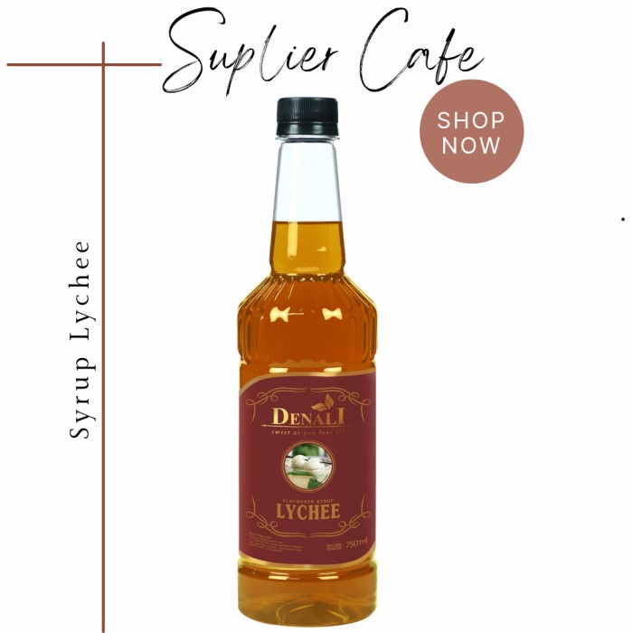 

SYRUP LYCHEE DENAL 750ML
