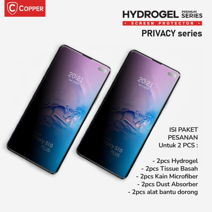 COPPER PRIVACY MATTE Poco F3 - Anti Gores Hydrogel