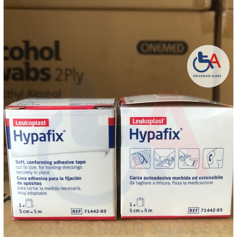 hypafix ukuran 5 cm x 5 m plester penutup luka