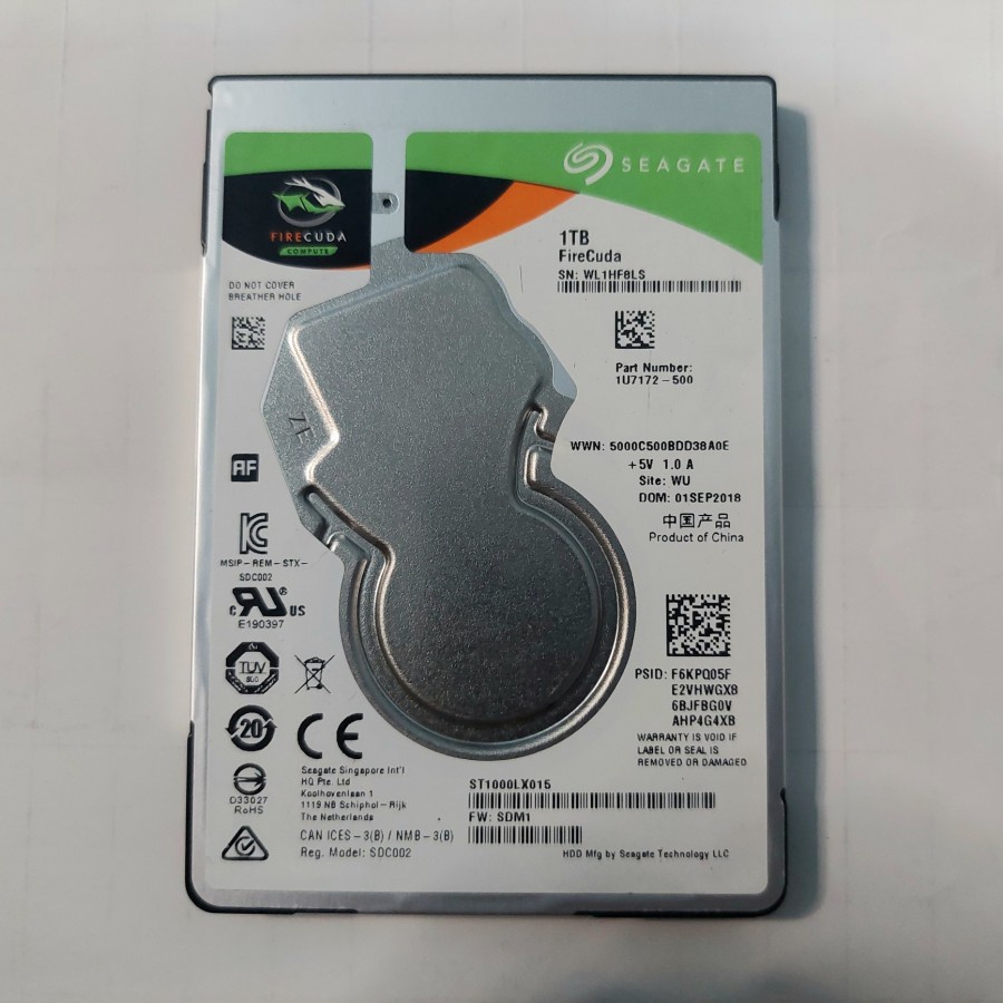SSHD Seagate Firecuda 1tb sata hardisk hdd harddisk laptop ps4