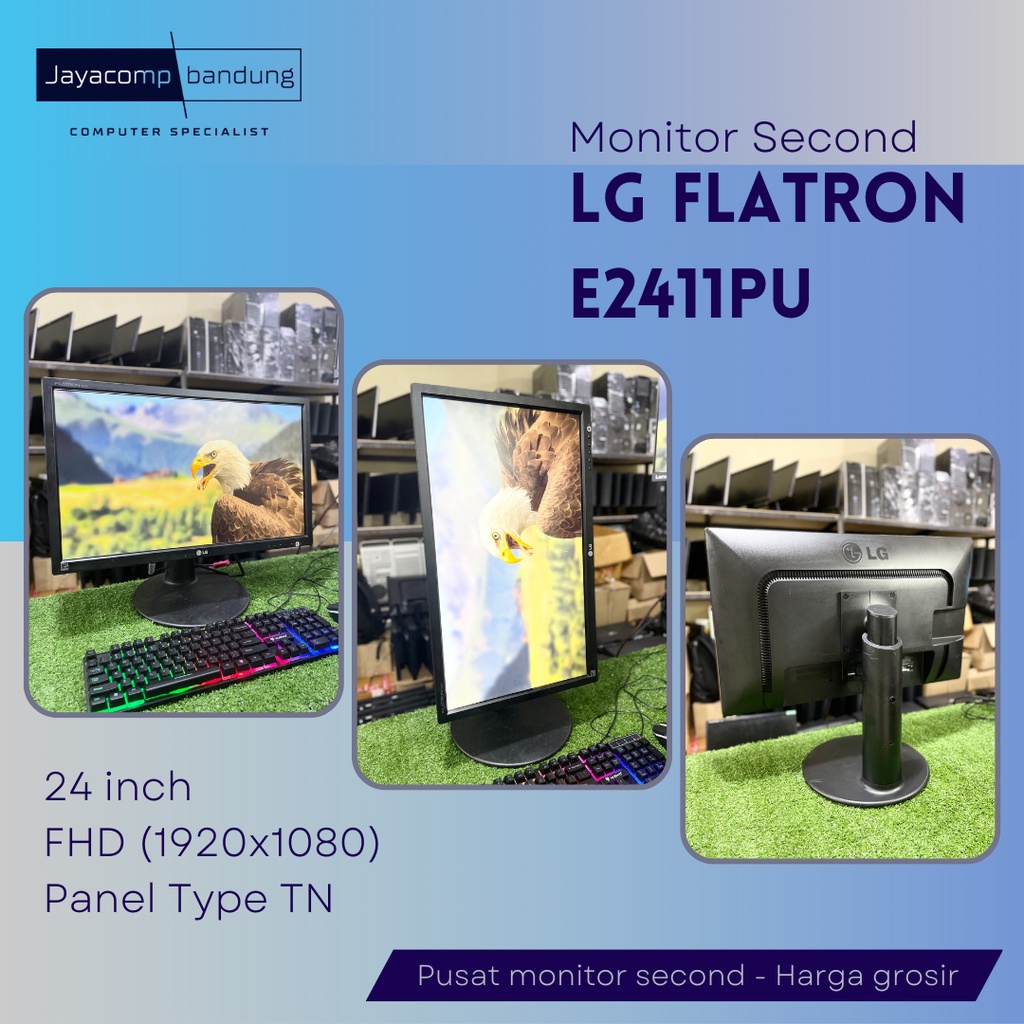 Monitor LED 24 inch LG Flatron E2411PU (Second Mulus)