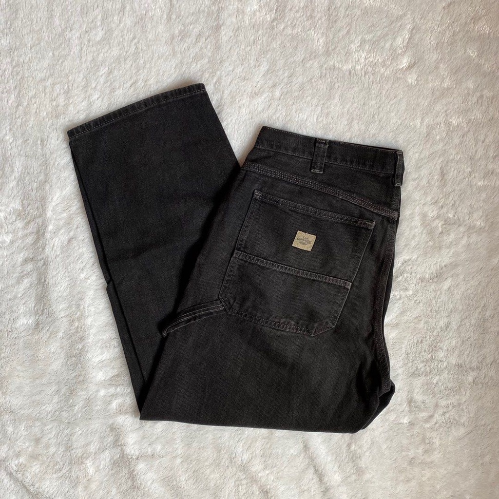 Lee Dungarees Black Carpenter Long Pants