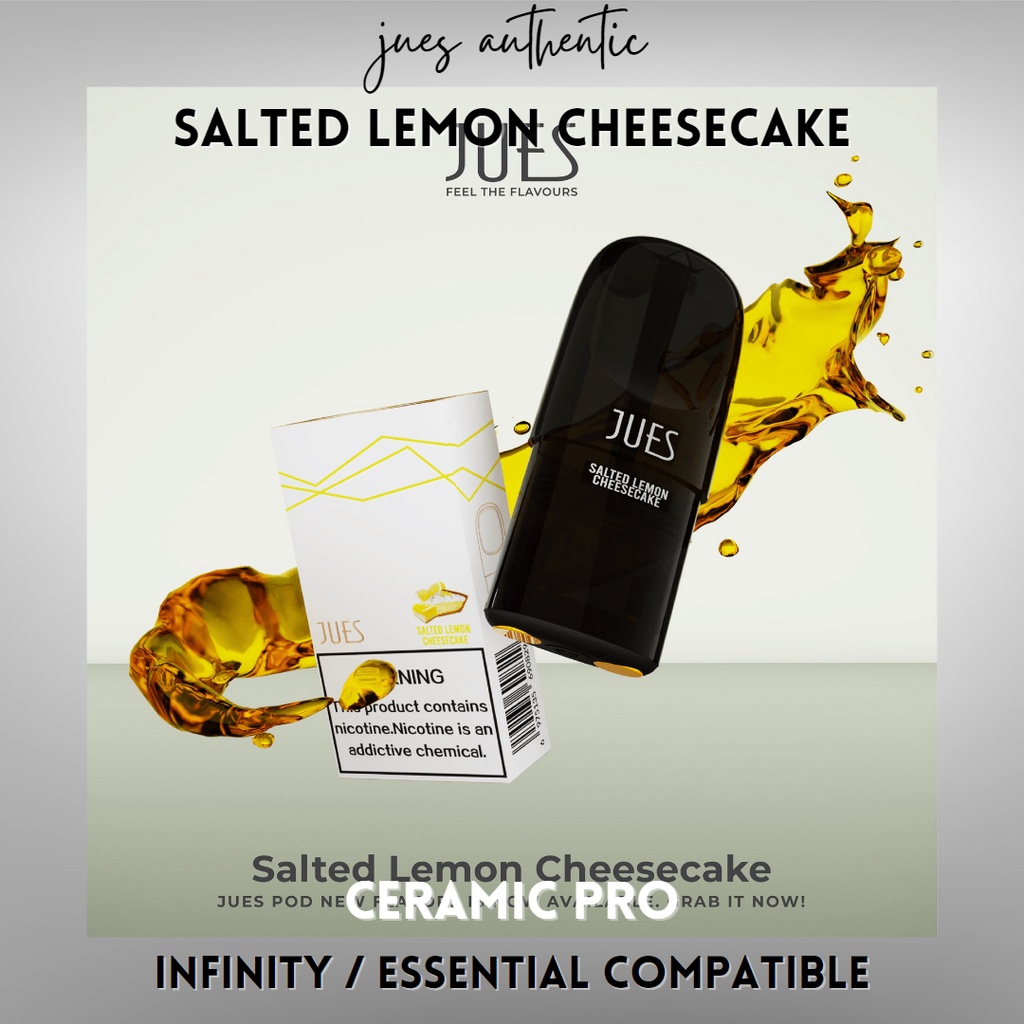 JUES Pods Pro Ceramic - Salted Lemon Cheesecake - Compatible with RELX Infinity Essential