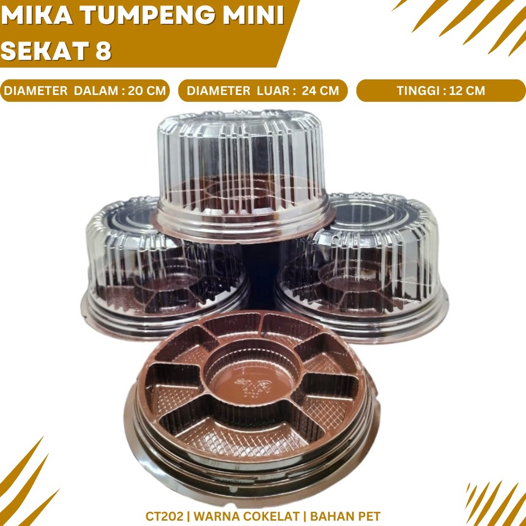 Mika Tumpeng Sekat 8 Mika Tumpeng (Isi 10 Pcs-CT202)