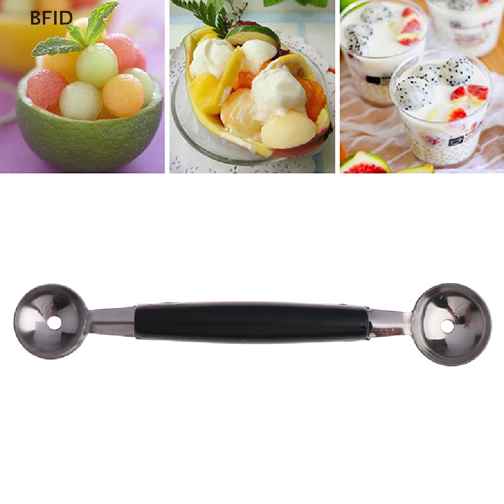 [BFID] Sendok Es Krim Scoop Buah Ice Cream Scooper Dapur Stainless Steal Double Ended [ID]