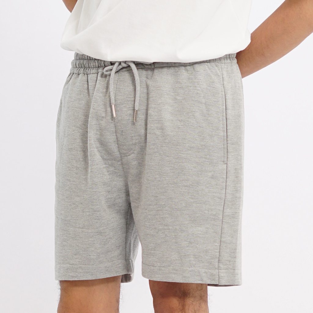 PLAIN Short SweatPants - Misty Grey